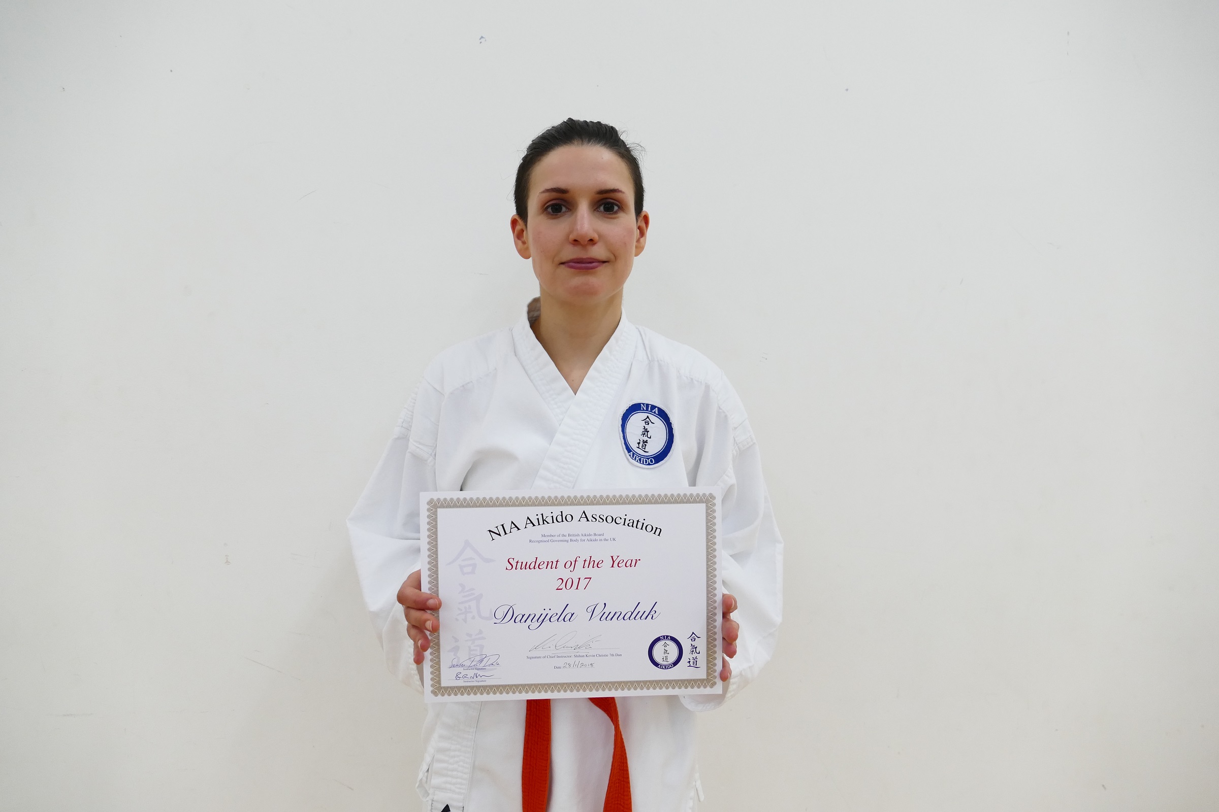 NIA Aikido Student of the Year 2017